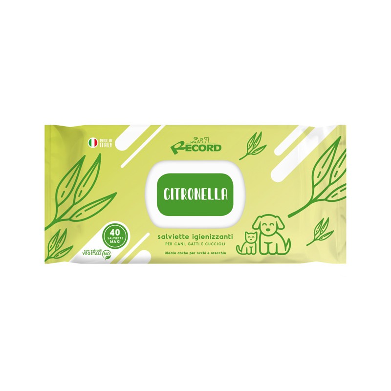 TOALLITAS DESINFECTANTES RECORD MAXI 40uds CITRONELA