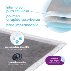 RECORD ASSORBIPIU 30 EMPAPADORES ABSORBENTES 60X90CM CARBON ACTIVO