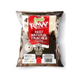 Fresh Raw Tráquea de ternera 10/12cm Bolsa a granel 25 x 35 cm 400g
