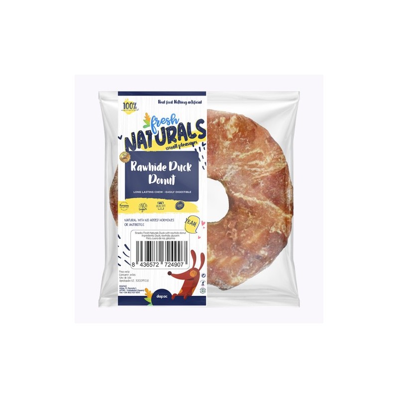Fresh Naturals Rawhide DUCK donut 9-10cm (10uds/caja)