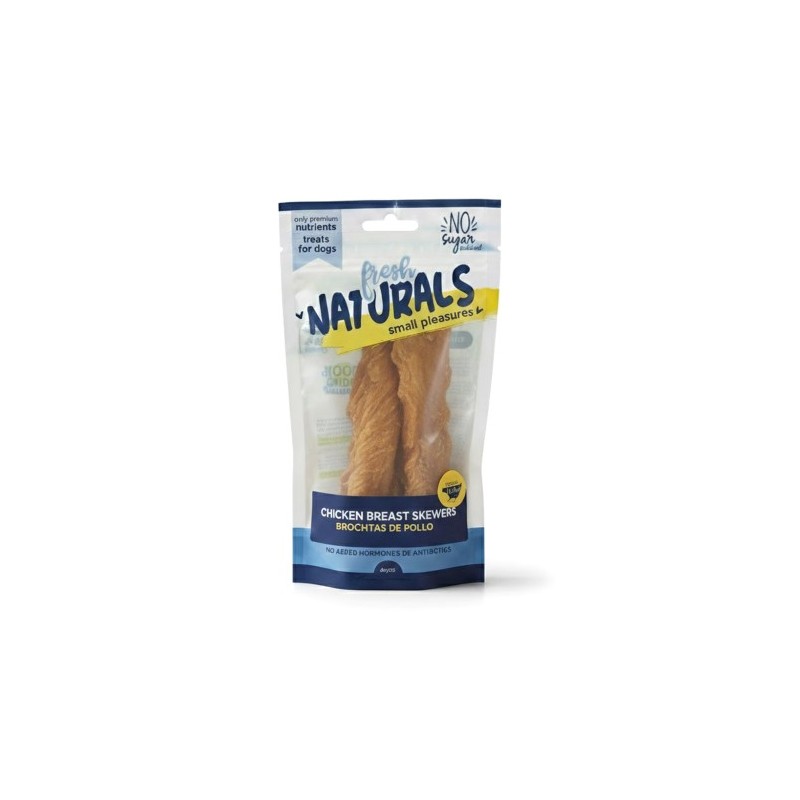 Fresh Naturals brochetas de pechuga de pollo 70gr (10 uds/caja)