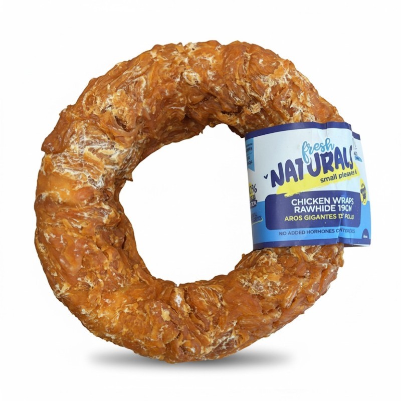 Fresh Naturals Aros gigantes de pollo 19cm bolsa 1,35kg