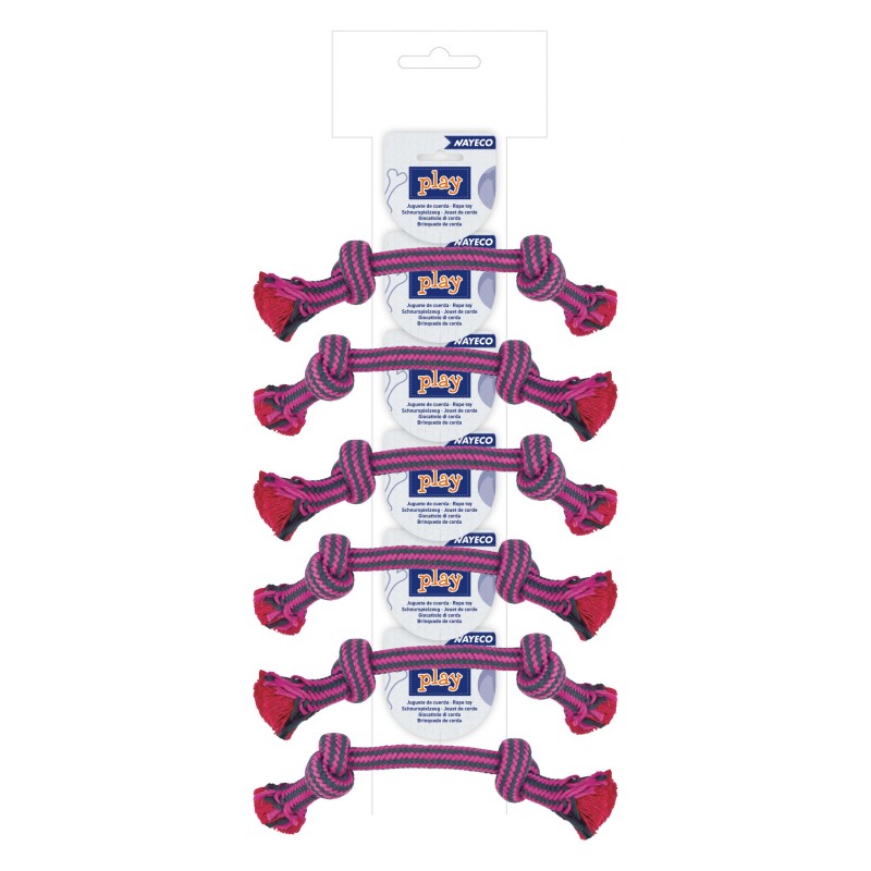RISTRA CUERDA DENTAL BICOLOR 35cm-180gr ROSA (UMV 6uds) NS