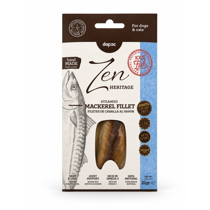 ZEN SNACK HERITAGE FILETE DE CABALLA AL VAPOR 22gr  para perros y gatos (16uds/caja)