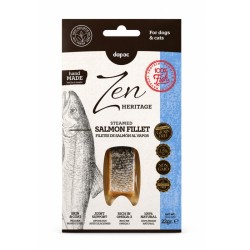 ZEN SNACK HERITAGE FILETES DE SALMON AL VAPOR 22gr  para perros y gatos (16uds/caja)