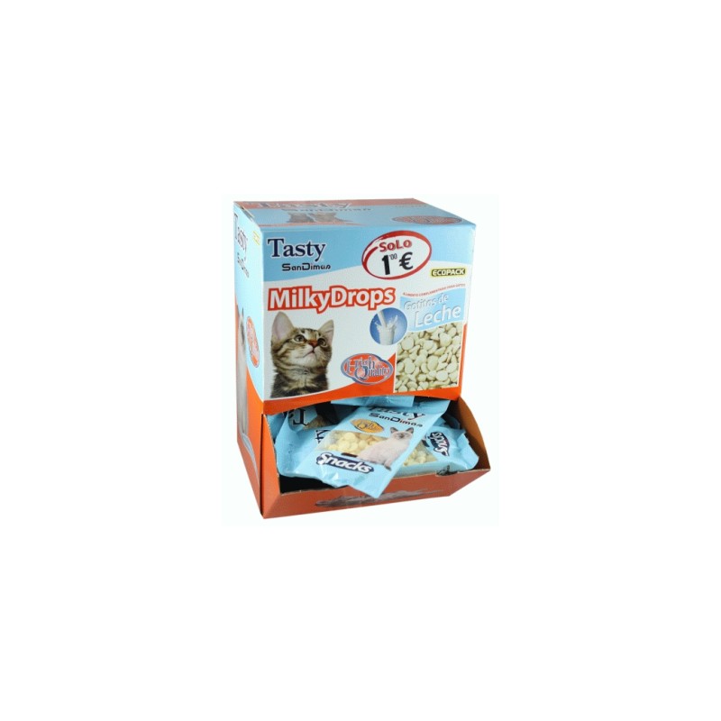 MILKYDROPS SNACK GATO 50g (35 uds/caja)