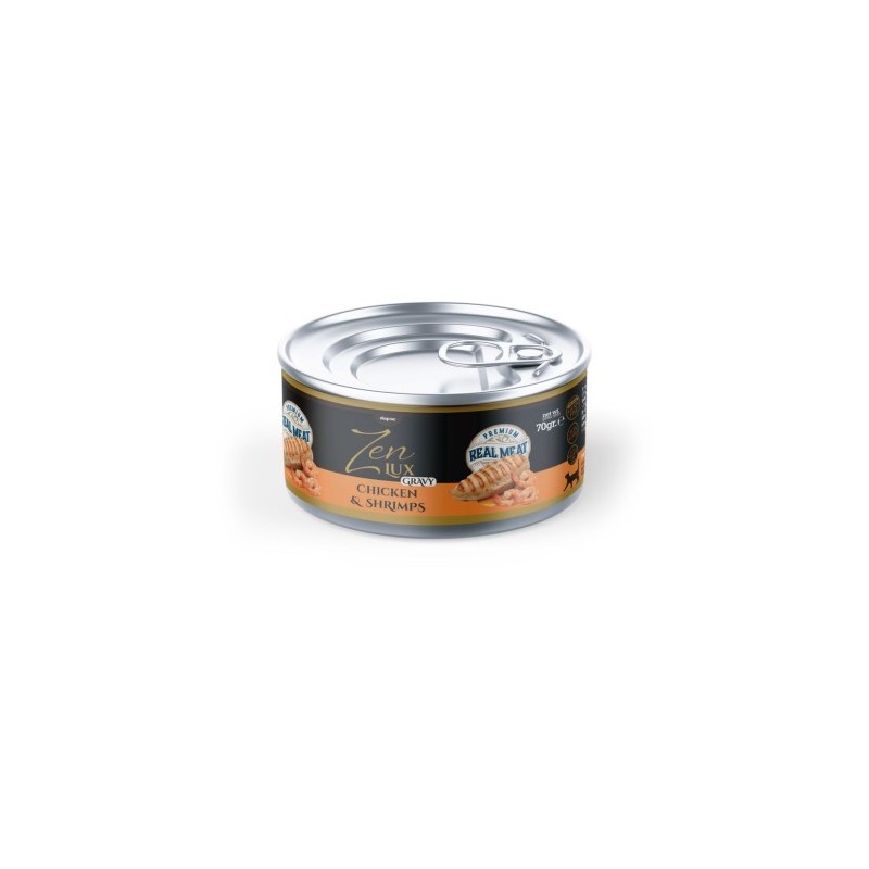 ZEN LUX CAT GRAVY (en salsa) SALMON Y CABALLA 70gr. (caja/ 24 uds)