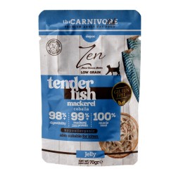 ZENCAT TENDER LOW GRAIN CABALLA EN GELATINA 70gr. (caja/ 24 uds)