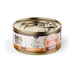 ZEN CAT LAMINAS POLLO Y SALMON (en guiso) 70gr. (caja/ 24 uds)