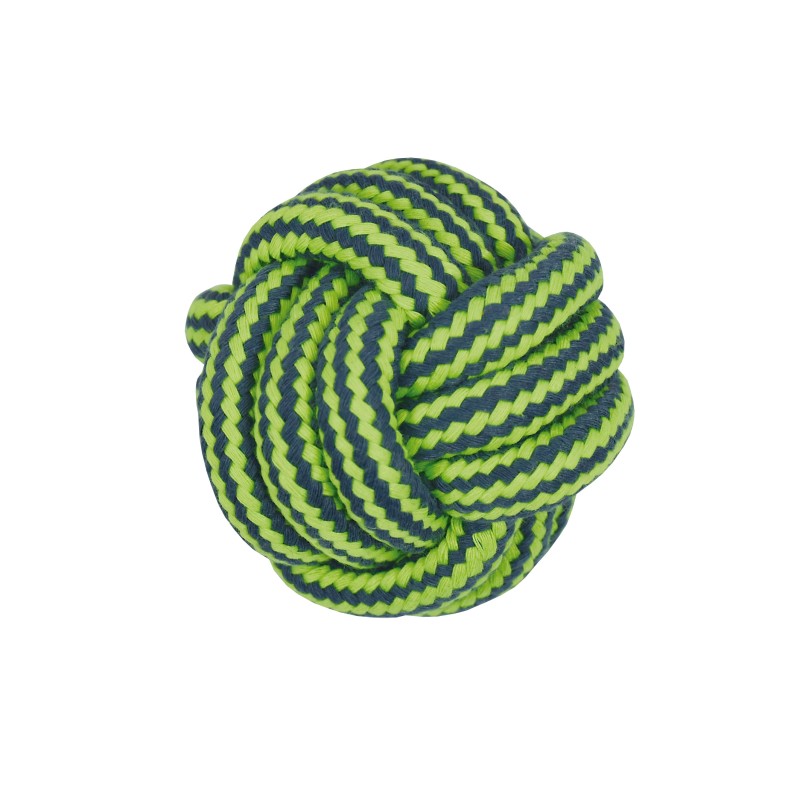 PELOTA CUERDA DENTAL BICOLOR 6cm-75gr (UMV 6uds) NS