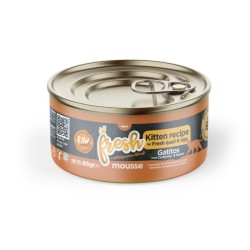 FRESH CAT MOUSSE DE CODORNIZ Y HUEVO PARA GATITOS 70gr. (caja/ 24 uds)
