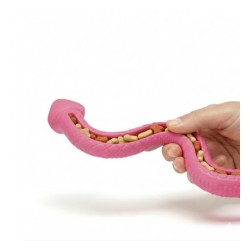DOGGY MASTERS SERPIENTE DISPENSADORA 59cm ROSA (REF. DM-T2528OR)