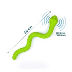 DOGGY MASTERS SERPIENTE DISPENSADORA 59cm VERDE (REF. DM-T2530BL)