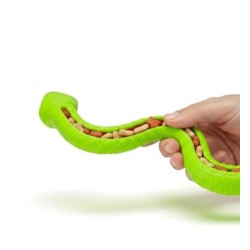 DOGGY MASTERS SERPIENTE DISPENSADORA 59cm VERDE (REF. DM-T2530BL)
