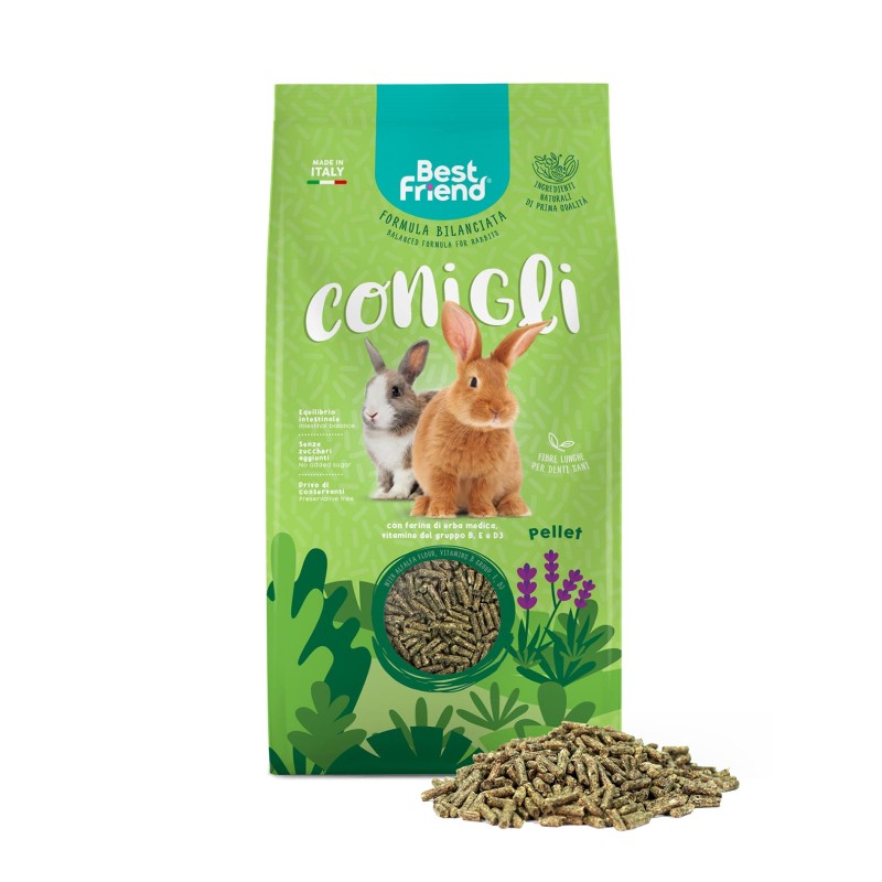 ALIMENTO PARA CONEJOS BEST FRIEND PELLET BOLSA 900gr