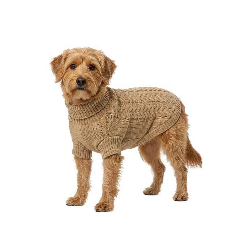 JERSEY PUNTO TRENZA BEIGE 50CM