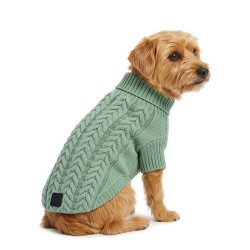 JERSEY PUNTO TRENZA VERDE OCEANO 45CM