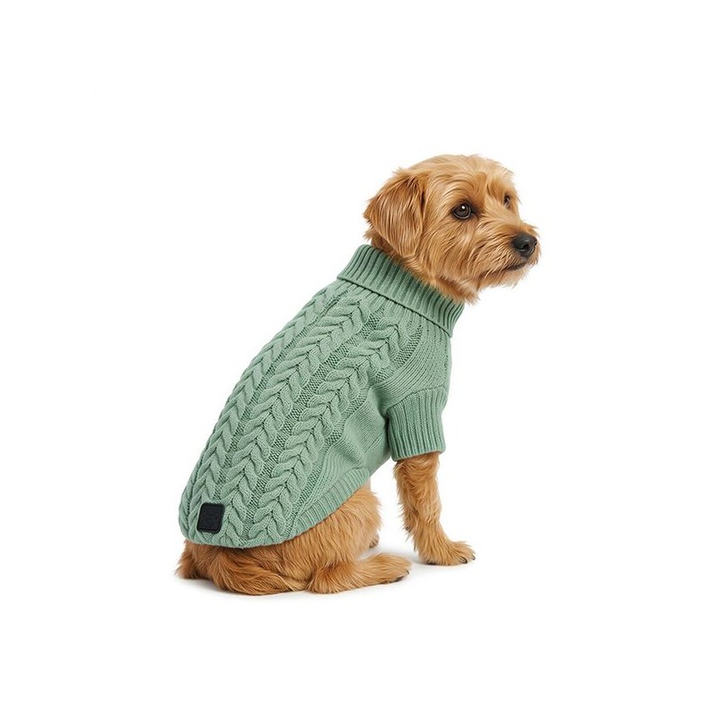 JERSEY PUNTO TRENZA VERDE OCEANO 45CM