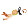 RECORD JUGUETE PARA GATO CAT&RINA RATON/PLUMA/PEZ SURTIDO CON BANDA ELASTICA VERDE 16X8X8 CM