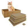 RASCADOR CARTON CON CINCO RECAMBIOS Y CATNIP 42x29x12 cm