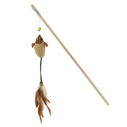 VARA CON RATÓN CORCHO Y PLUMA (UMV 2uds.)