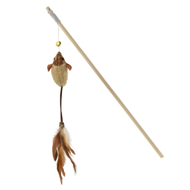 VARA CON RATÓN CORCHO Y PLUMA (UMV 2uds.)